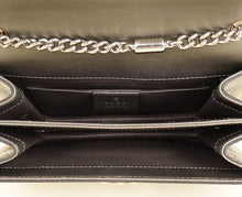 Gucci Metallic Olive Lizard Interlocking G Flap Chain Shoulder Bag