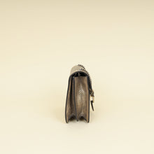 Gucci Metallic Olive Lizard Interlocking G Flap Chain Shoulder Bag