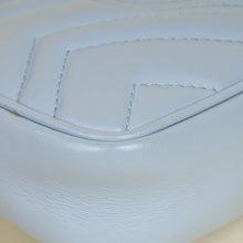 Gucci Light Blue GG Marmont Mini Chain Shoulder Bag