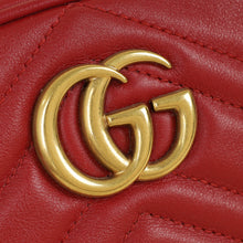 Gucci Red GG Marmont Mini Belt Bag