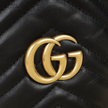 Gucci Black GG Marmont Small Bucket Bag