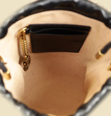 Gucci Black GG Marmont Small Bucket Bag
