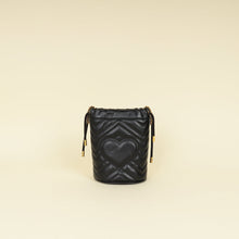 Gucci Black GG Marmont Small Bucket Bag