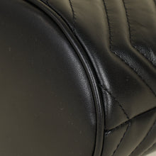 Gucci Black GG Marmont Small Bucket Bag