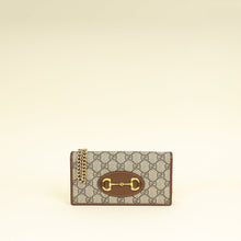 Gucci Bicolor GG Supreme Horsebit 1995 Wallet on Chain