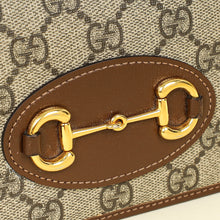 Gucci Bicolor GG Supreme Horsebit 1995 Wallet on Chain