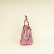Gucci Metallic Pink Guccissima Heart Bit Charm Dome Satchel Bag