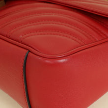 Gucci Red GG Marmont Medium Shoulder Bag