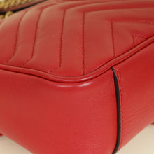 Gucci Red GG Marmont Medium Shoulder Bag