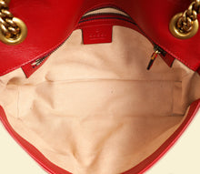 Gucci Red GG Marmont Medium Shoulder Bag