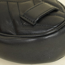 Gucci Black GG Marmont Mini Belt Bag