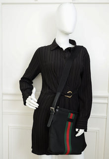 Gucci Black Web Crossbody Bag