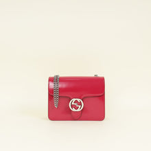 Gucci Dark Fuchsia Interlocking G Flap Chain Bag