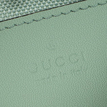 Gucci Pale Green Ophidia Denim Small Shoulder Bag
