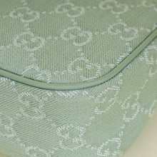 Gucci Pale Green Ophidia Denim Small Shoulder Bag