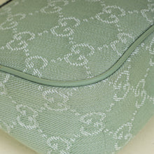 Gucci Pale Green Ophidia Denim Small Shoulder Bag