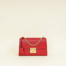 Gucci Red GG Guccissima Padlock Medium Shoulder Bag