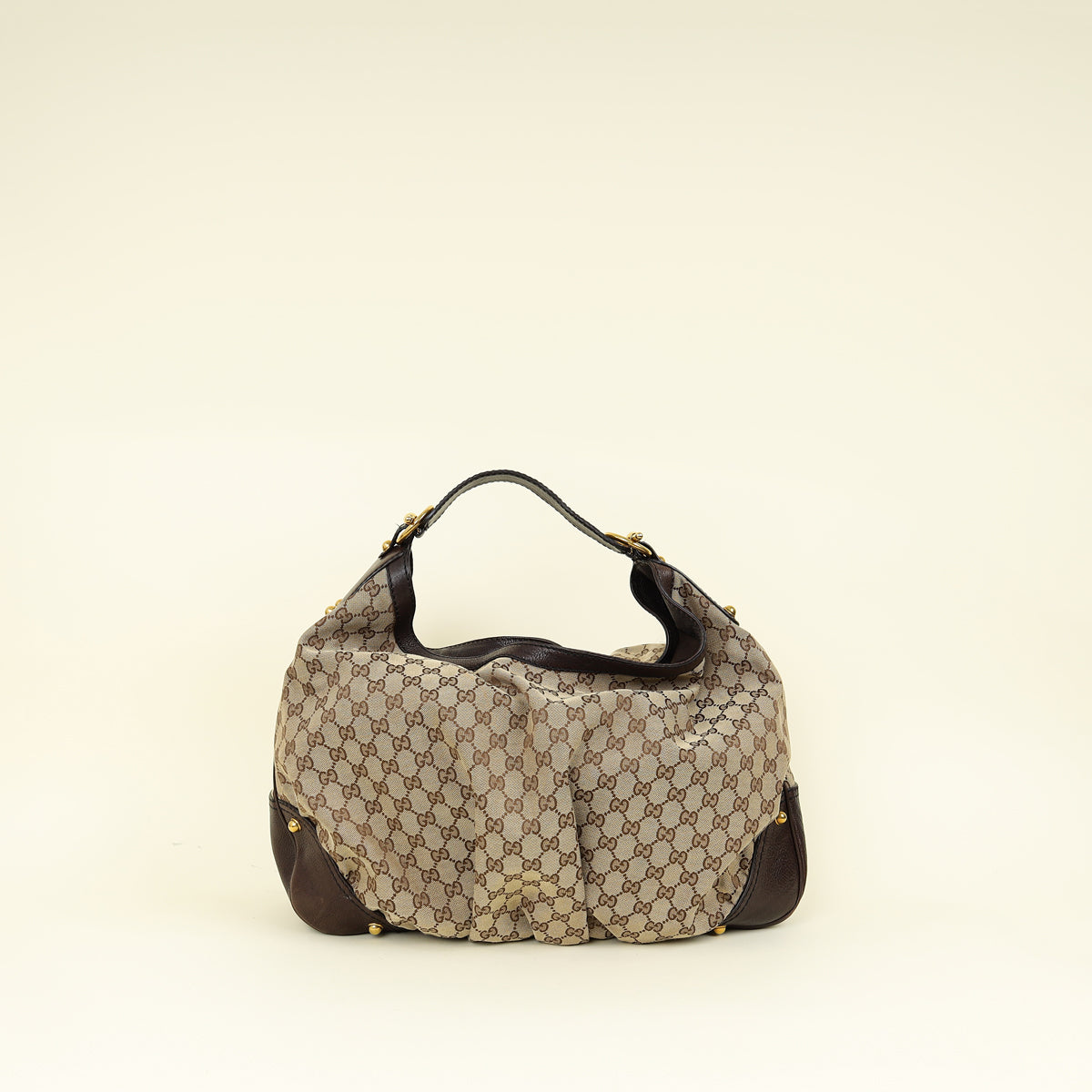 Gucci Bicolor GG Large Jockey Hobo Bag