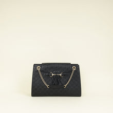 Gucci Black Guccissima Emily Large Shoulder Bag