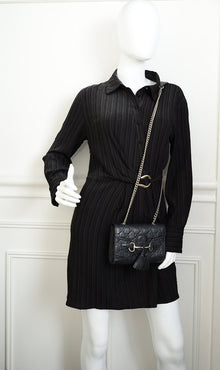 Gucci Black GG Guccissima Mini Emily Chain Bag