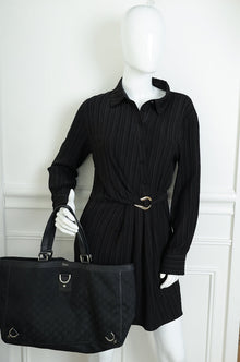 Gucci Black GG Abbey Tote Large Bag