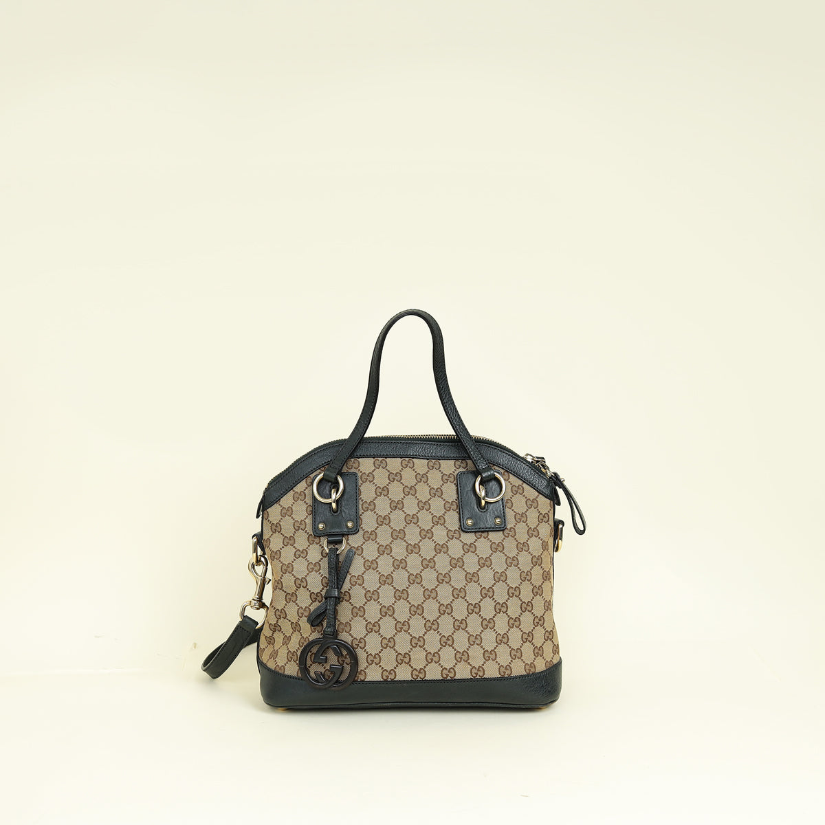 Gucci Bicolor GG Interlocking Dome Satchel Bag