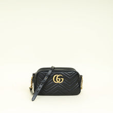 Gucci Black GG Marmont Small Camera Bag