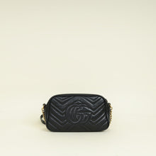 Gucci Black GG Marmont Small Camera Bag