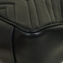 Gucci Black GG Marmont Top Handle Small Bag