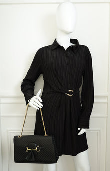 Gucci Black Microguccissima Emily Medium Bag