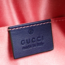 Gucci Navy Blue GG Marmont Velvet Belt Bag