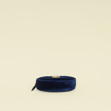 Gucci Navy Blue GG Marmont Velvet Belt Bag