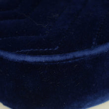 Gucci Navy Blue GG Marmont Velvet Belt Bag