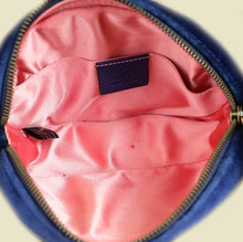 Gucci Navy Blue GG Marmont Velvet Belt Bag