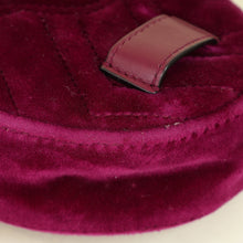 Gucci Violet Velvet GG Marmont Mini Belt Bag