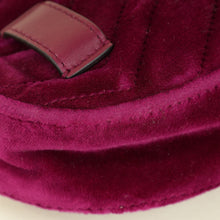 Gucci Violet Velvet GG Marmont Mini Belt Bag