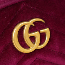 Gucci Violet Velvet GG Marmont Mini Belt Bag