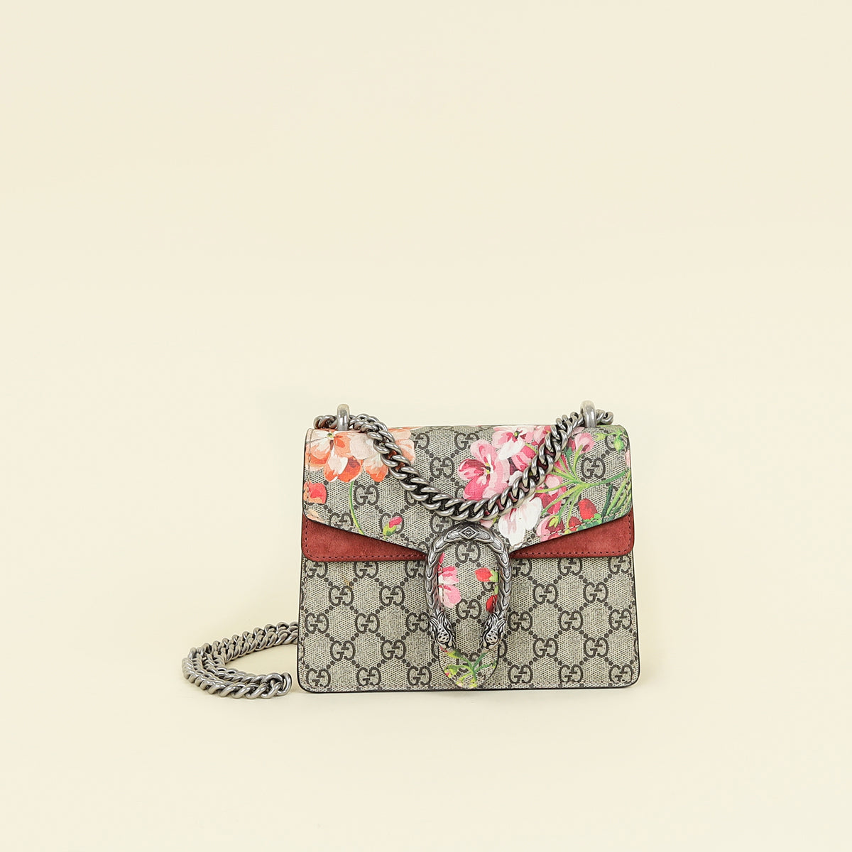 Gucci GG Supreme Floral Blooms Dionysus Small Shoulder Bag