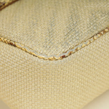 Gucci Beige Natural GG Marmont Raffia Python Medium Shoulder Bag