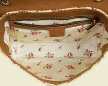 Gucci Beige Natural GG Marmont Raffia Python Medium Shoulder Bag