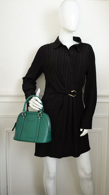 Gucci Green GG Microguccissima Dome Mini Satchel Bag