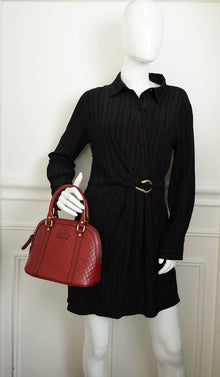 Gucci Red GG Microguccissima Dome Mini Satchel Bag