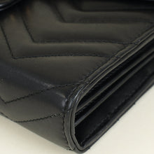 Gucci Black GG Marmont Wallet on Chain