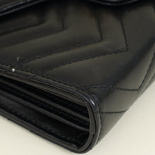 Gucci Black GG Marmont Wallet on Chain