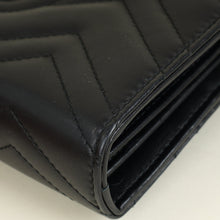 Gucci Black GG Marmont Wallet on Chain