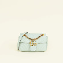 Gucci Pastel Green GG Marmont Small Shoulder Bag