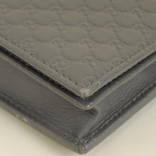 Gucci Grey GG Micro Guccissima Strap Wallet
