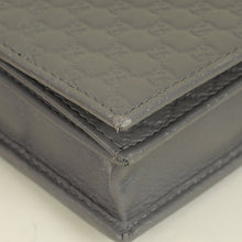 Gucci Grey GG Micro Guccissima Strap Wallet
