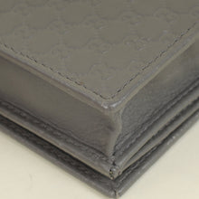 Gucci Grey GG Micro Guccissima Strap Wallet