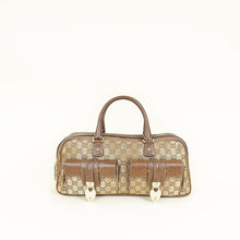 Gucci Metallic Bronze GG Lurex Heart Lock Boston Bag